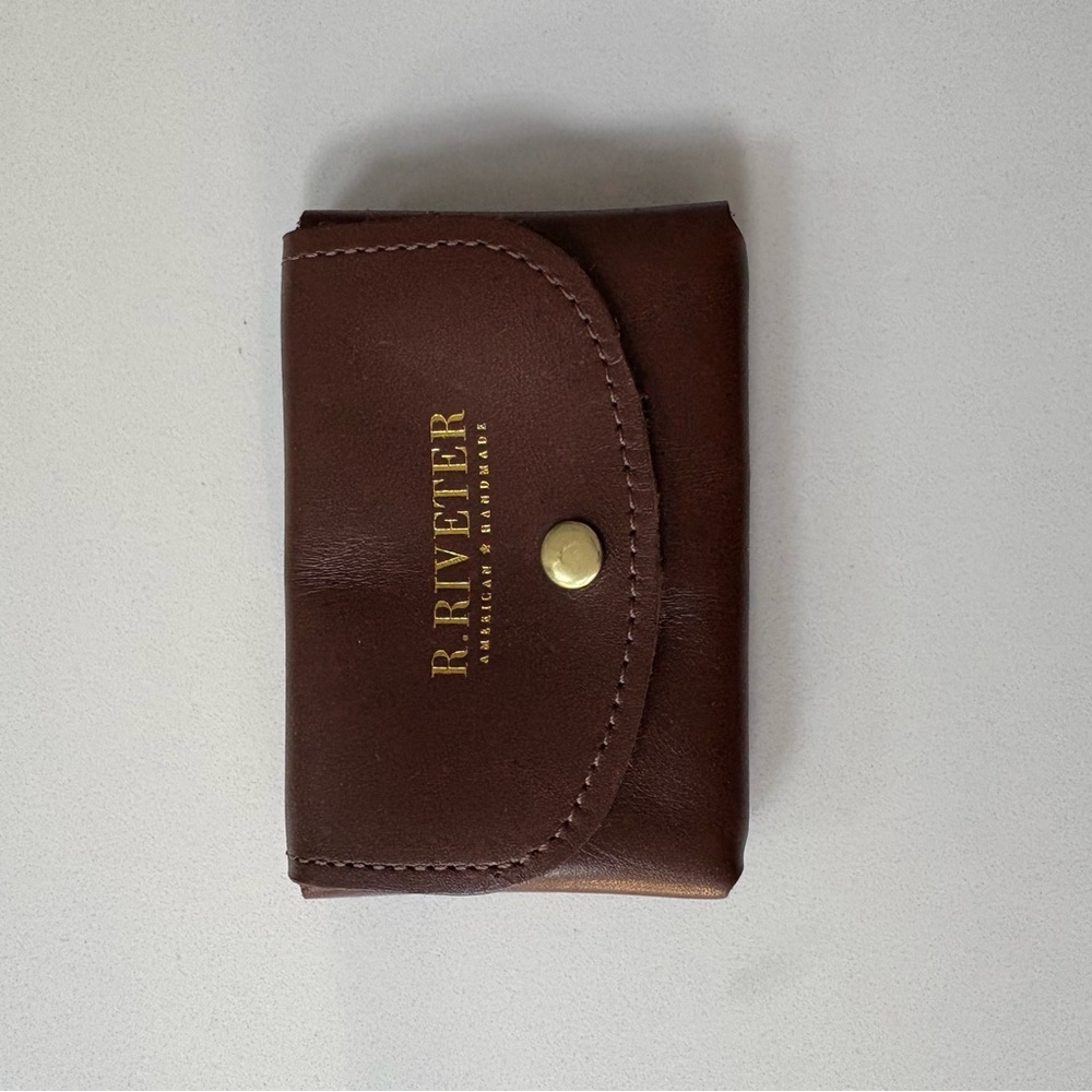 R. Riveter Brown Leather Key & Card Organizer